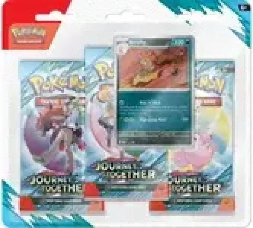 TCG 3-Pack Booster with Promocard and Coin - Assorted - Scarlet & Violet Journey Together