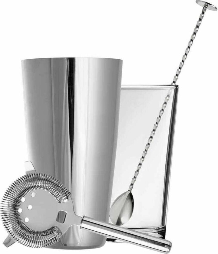 Retail Kit: Boston Shaker, Ske, Strainer & Instruksjoner. - Urban Bar
