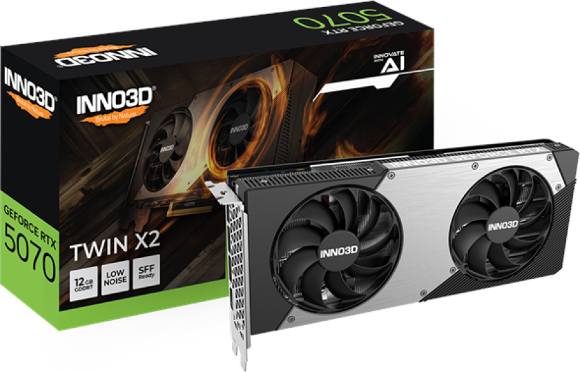 GeForce RTX 5070 Twin X2 - 12GB GDDR7 RAM - Grafikkort