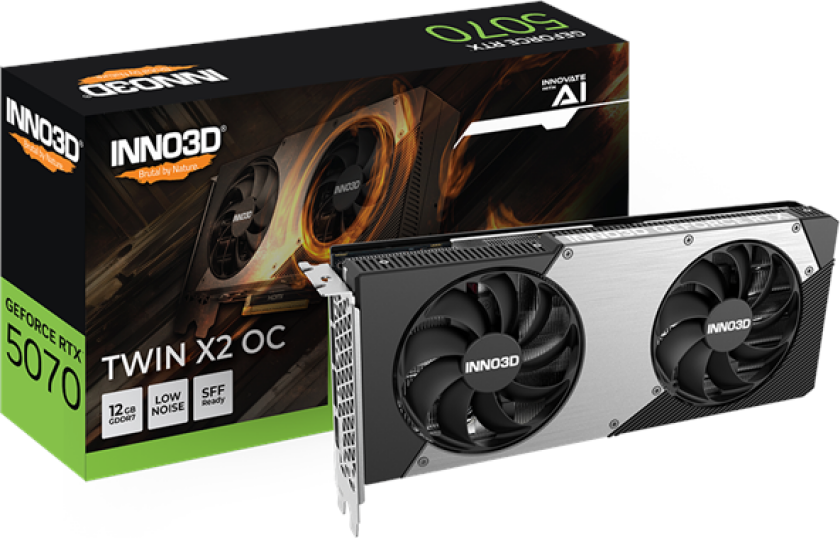 GeForce RTX 5070 Twin X2 OC - 12GB GDDR7 RAM - Grafikkort