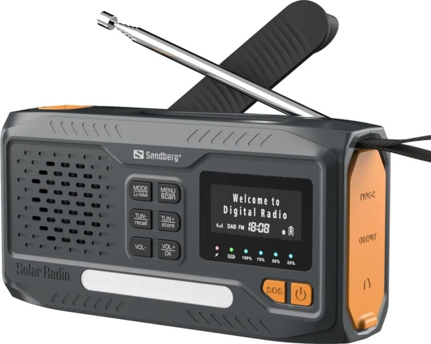 Survivor DAB radio All-in-1 - AM/FM - Svart