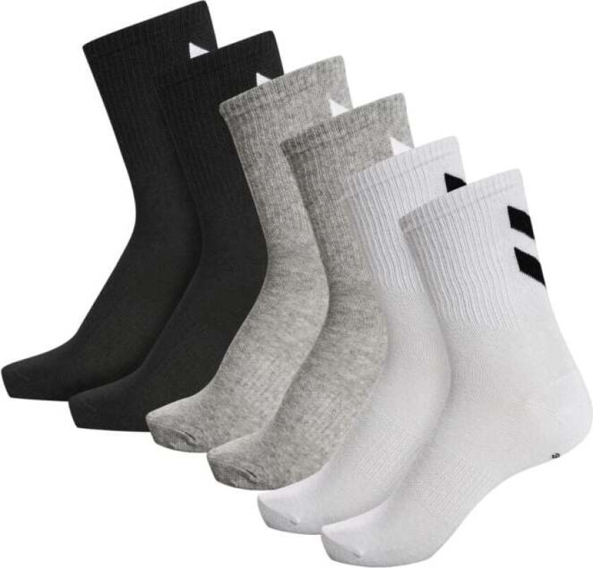 Chevon Mid-Cut Socks 6-Pack