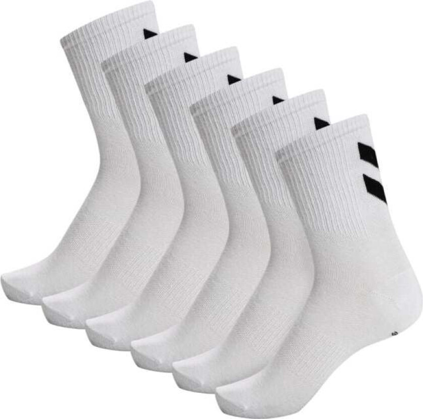 Chevon Mid-Cut Socks 6-Pack