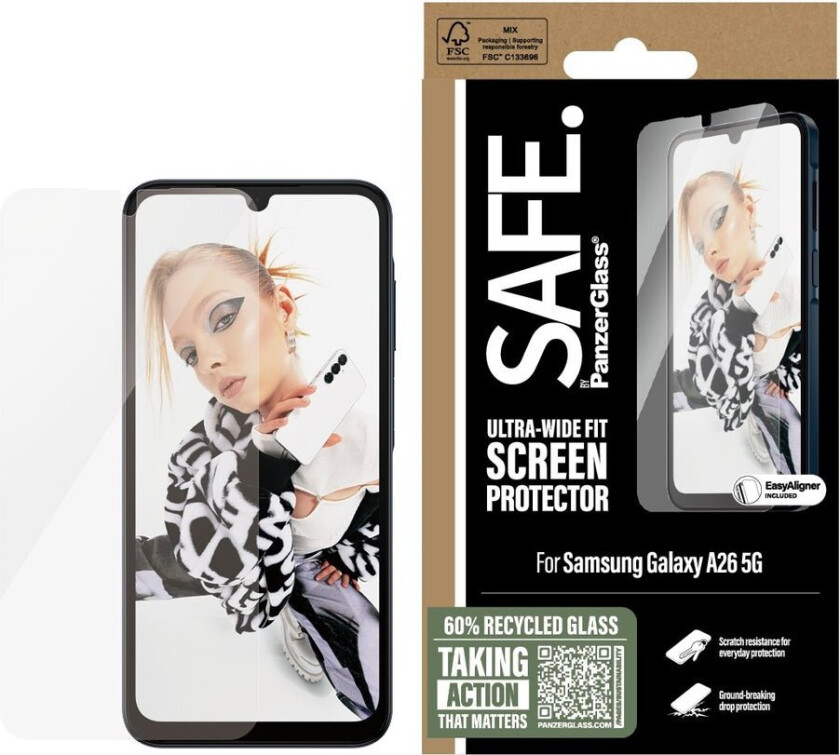 Screen Protector Samsung Galaxy A26 5G | Ultra-Wide Fit w. Aligner