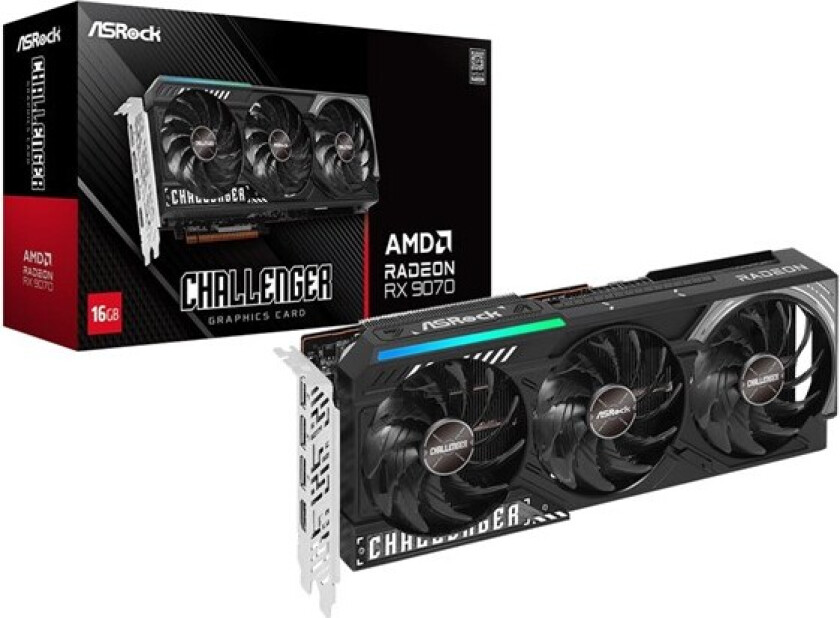 Radeon RX 9070 Challenger - 16GB GDDR6 RAM - Grafikkort