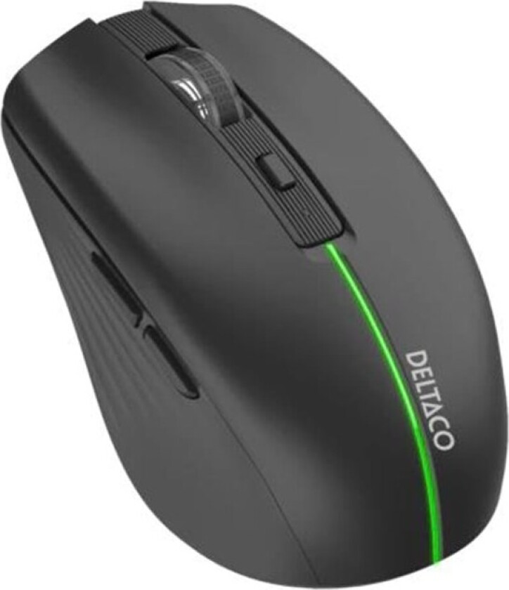 Wireless Mouse - Gaming mus - Optisk - 6 - Svart