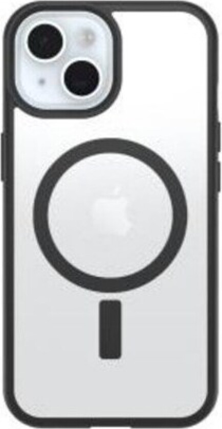 React Magsafe Series Iphone 13, Iphone 14, Iphone 15, Iphone 16e Gjennomsiktig, Sort