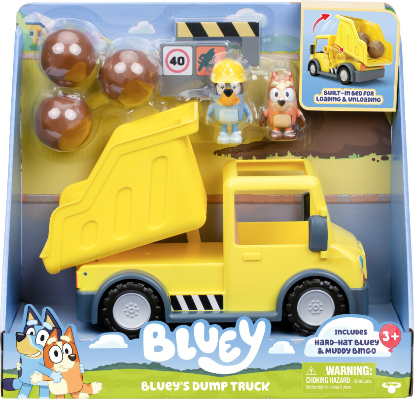 's Dump Truck with Exclusive Hard-Hat and Muddy Bingo Figures