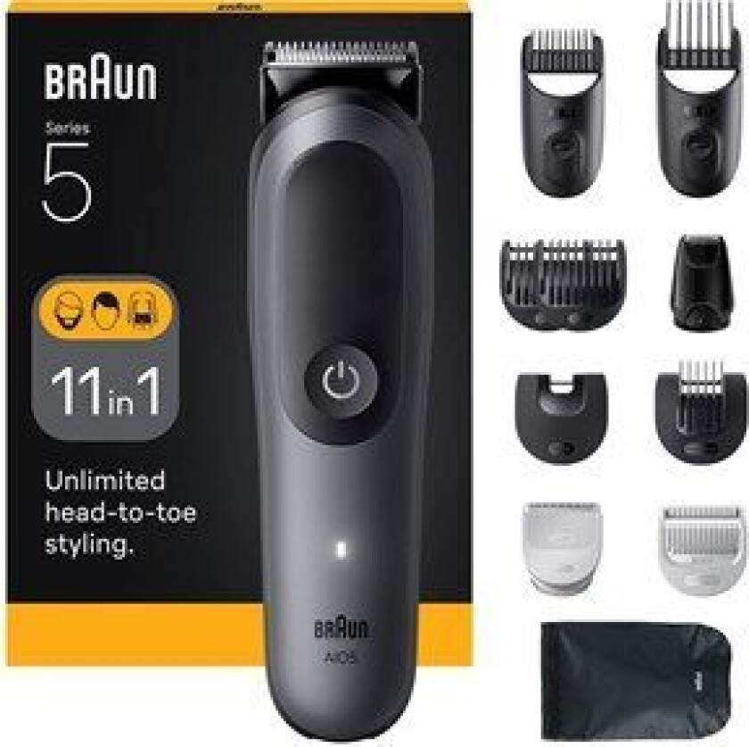 Series 5 All-in-One groomingsett (grå)
