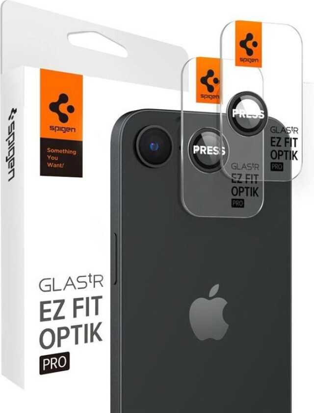 Glass tR EZ Fit Optik Pro 2 Pack - Black - iPhone 16e