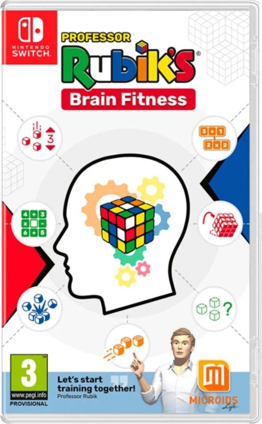 Professor Rubik's Brain Fitness (Code in a Box) - Nintendo Switch - Puslespill