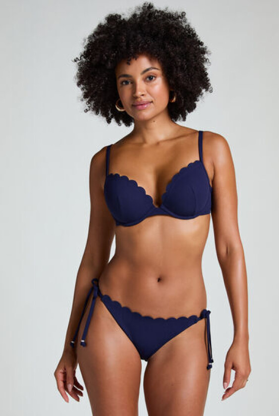 Bikinitruse Scallop Blå