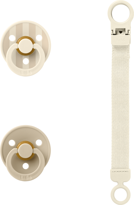 Gavesett Med Smokk Og Løkkeklemme Ivory Ivory-Size 1 Hvit 0+ måneder unisex