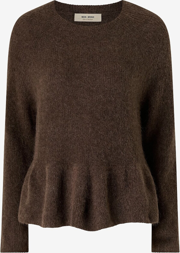 Pullover mmThora O-neck Frill Knit - Brun