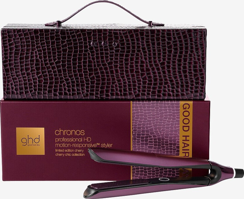 Giftbox Chronos Limited- Hair Straighteners In Cherry Chic - Rød