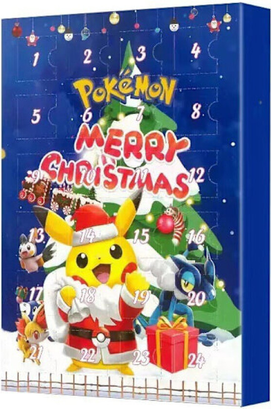 pocket monster Adventskalenderboks 24 deler Juleblindsboks