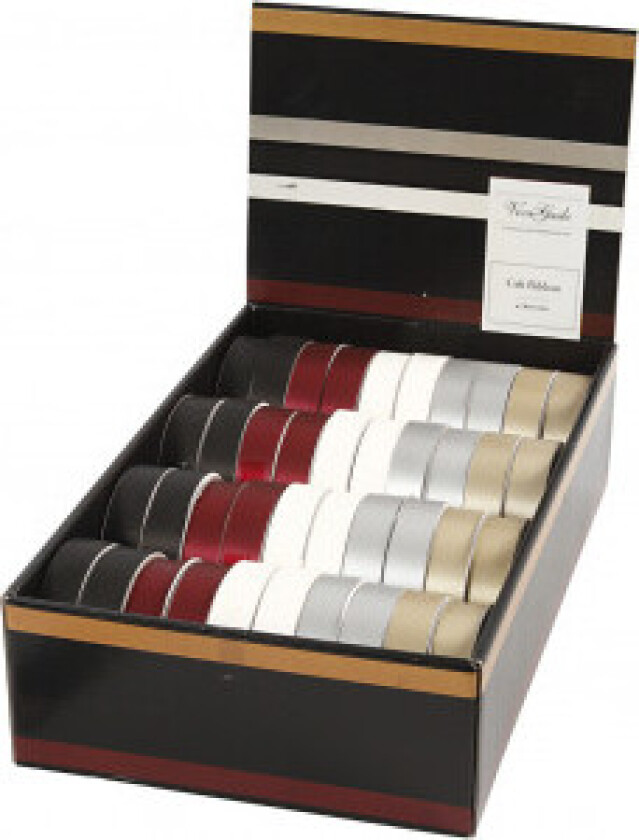 Gavebånd, ass. farger, B: 18 mm, 40x25 m/ 1 pk.