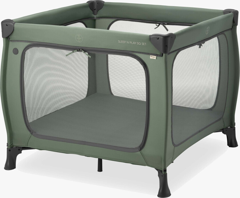 Sleep N Play SQ Set Reiseseng, Dark Green - Reisesenger - Stål