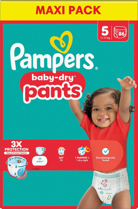 Baby Dry Pants Bleier Str 5 11-17 kg Maxi 86-Pakk - Bleier