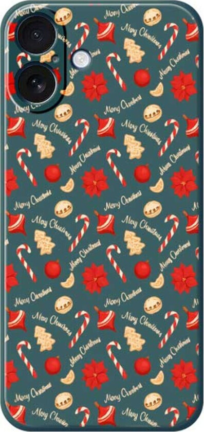 iPhone 17 Jule Deksel - Fleksibel Plast - Julegodteri / Grønn