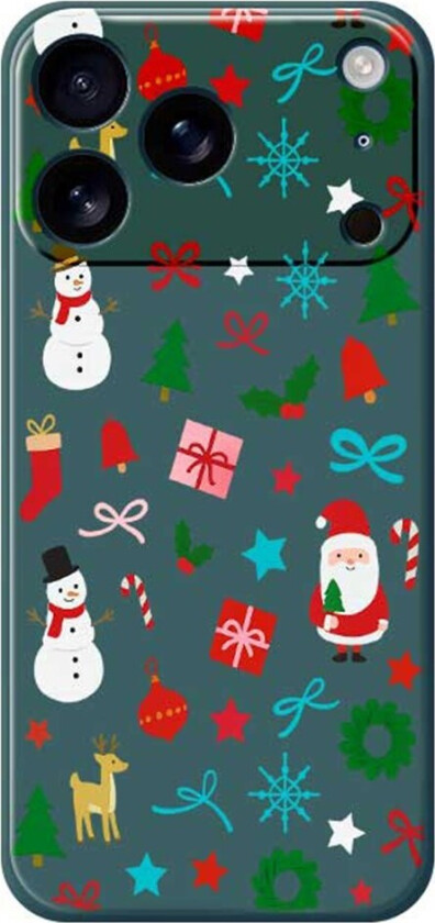 iPhone 17 Pro Jule Deksel - Fleksibel Plast - Julepynt / Grønn