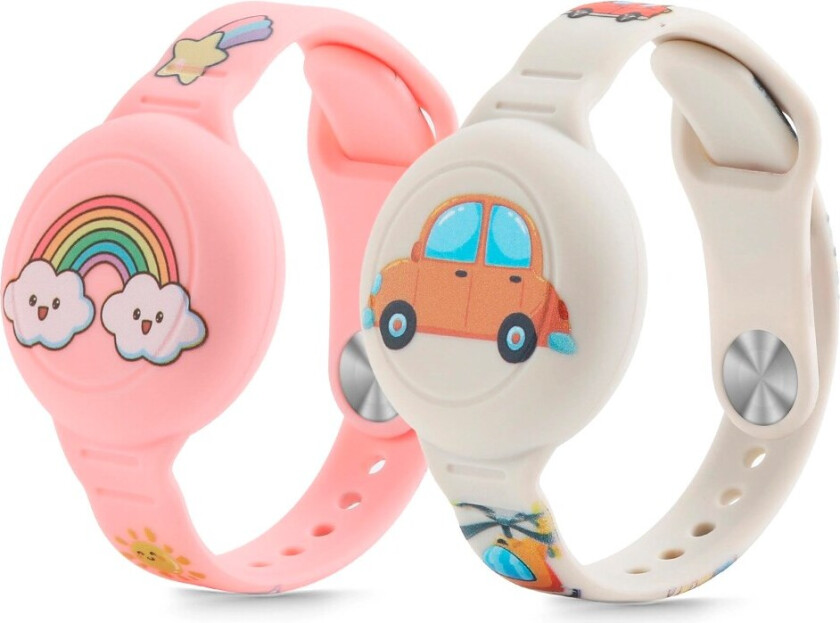 Bilde av AirTag Armbånd til Barn - 2 stk - Flerfarget
