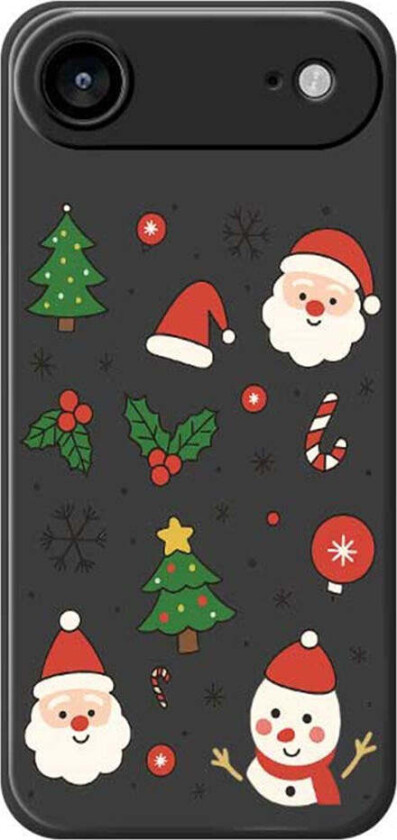 iPhone Air Jule Deksel - Fleksibel Plast - Julemotiver / Svart