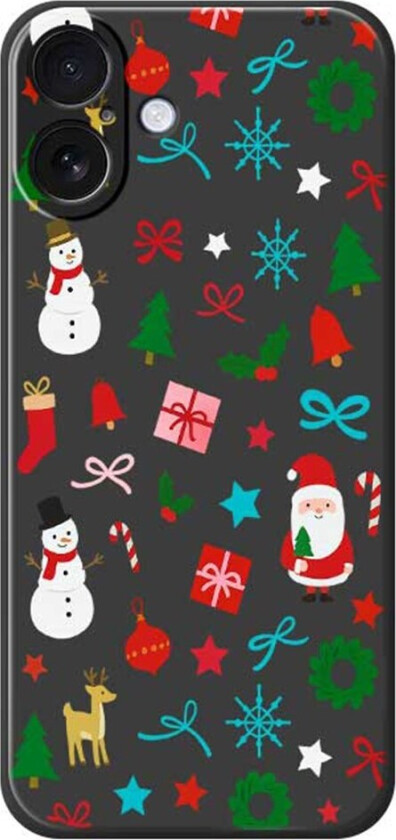 iPhone 17 Jule Deksel - Fleksibel Plast - Julepynt / Svart