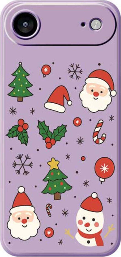 iPhone Air Jule Deksel - Fleksibel Plast - Julemotiver / Lilla