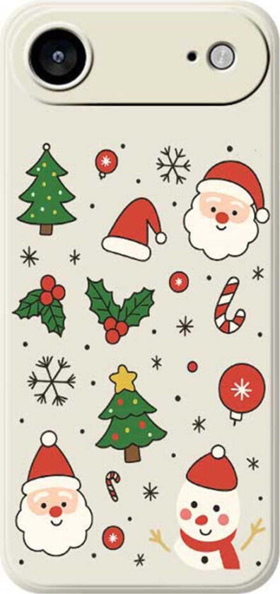 iPhone Air Jule Deksel - Fleksibel Plast - Julemotiver / Beige