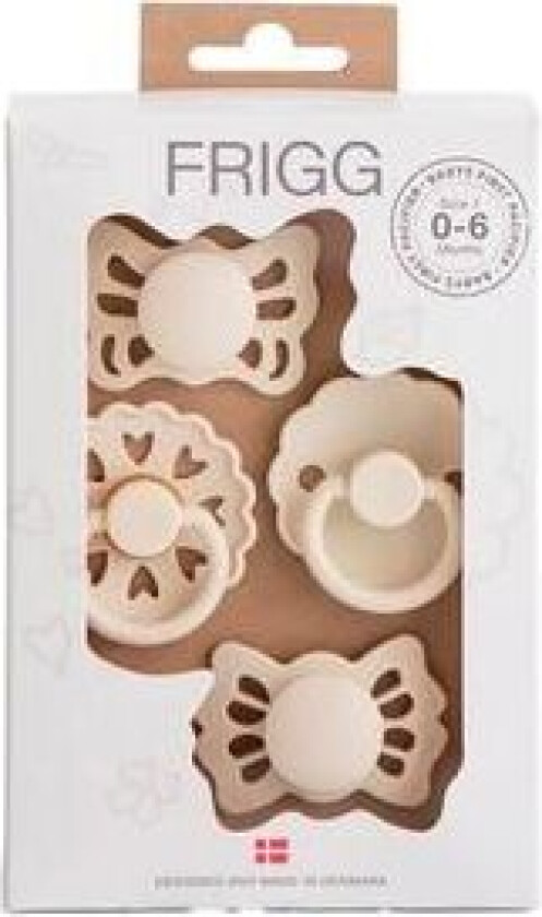 Baby's First Beginner smokkpakke - Floral Heart Cream - 4 stk.