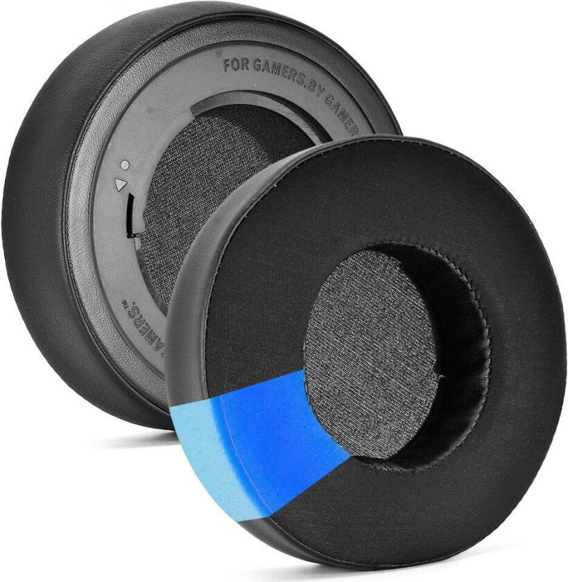 INF 2-Pack svarte sirkulære kjøleøreputer for Razer Kraken V2