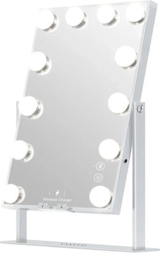 Vanitii Hollywood Sminkespeil med 12 Dimbar Lys - A - Som Ny