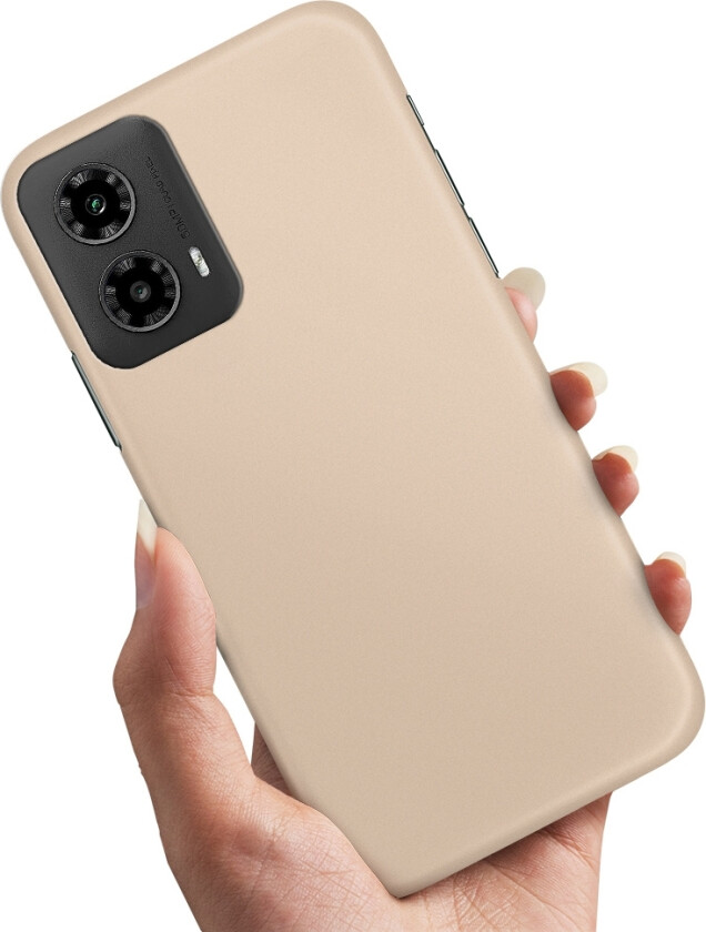Motorola Moto G35 5G - Deksel/Mobildeksel Beige