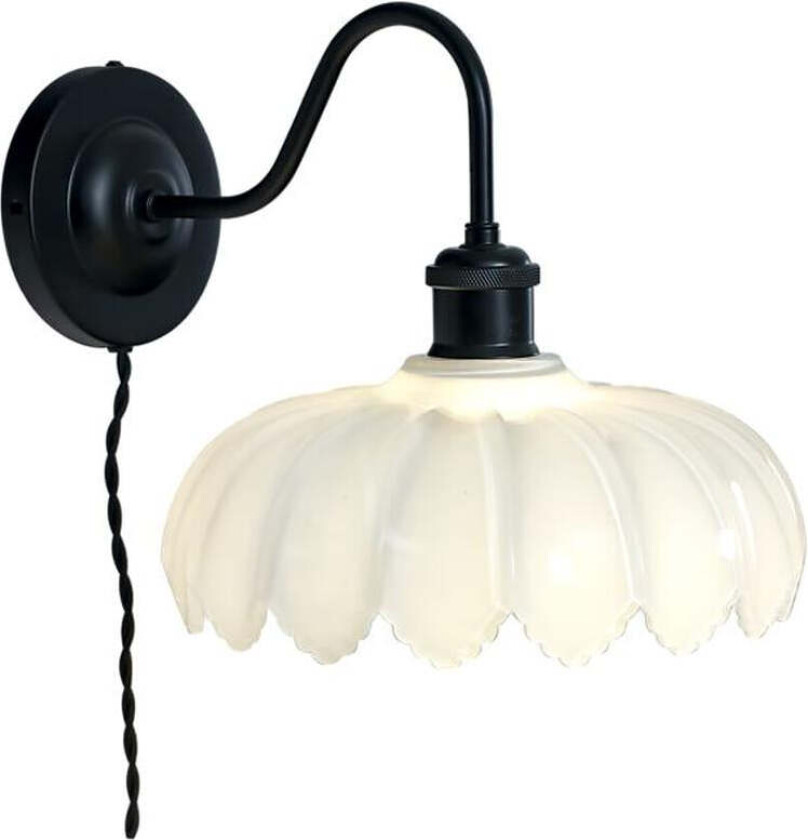 Sofia vegglampe - Svart / Hvit