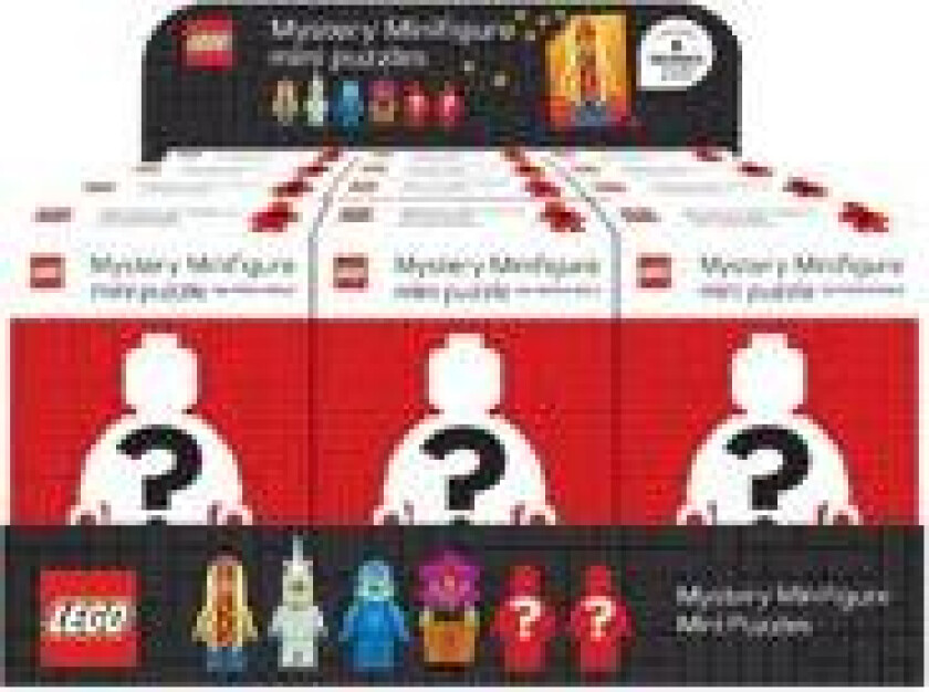 LEGO Mystery Minifigure Puzzles 12 Copy CDU (RED EDITION)