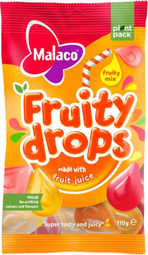 Malaco Fruity Drops Fruity Mix - 110 gram
