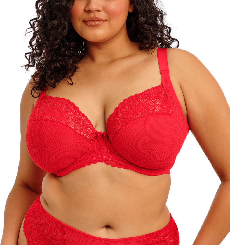 Tiernie Plunge BH, rød, Størrelse: 80I, Kvinner