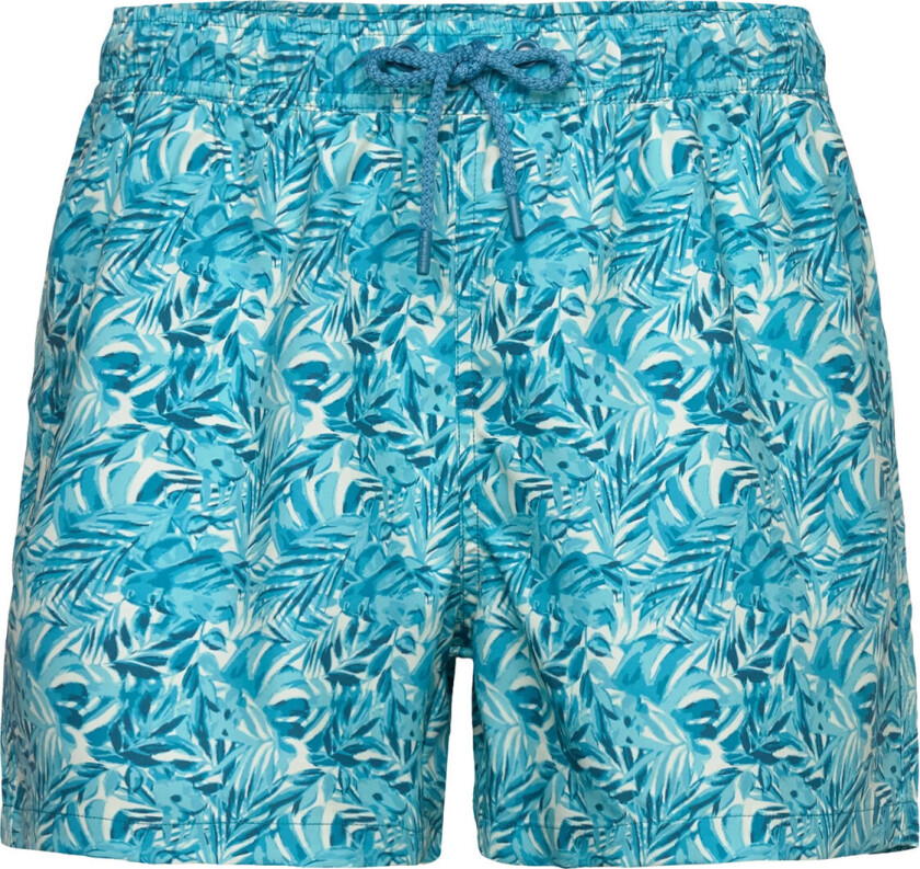 Borg Print Swim Shorts Badeshorts Blue Björn Borg