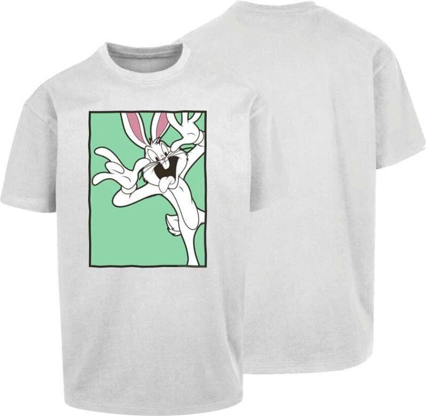 T-skjorte - Funny Face - Oversize - S til XXL - Herrer - hvit