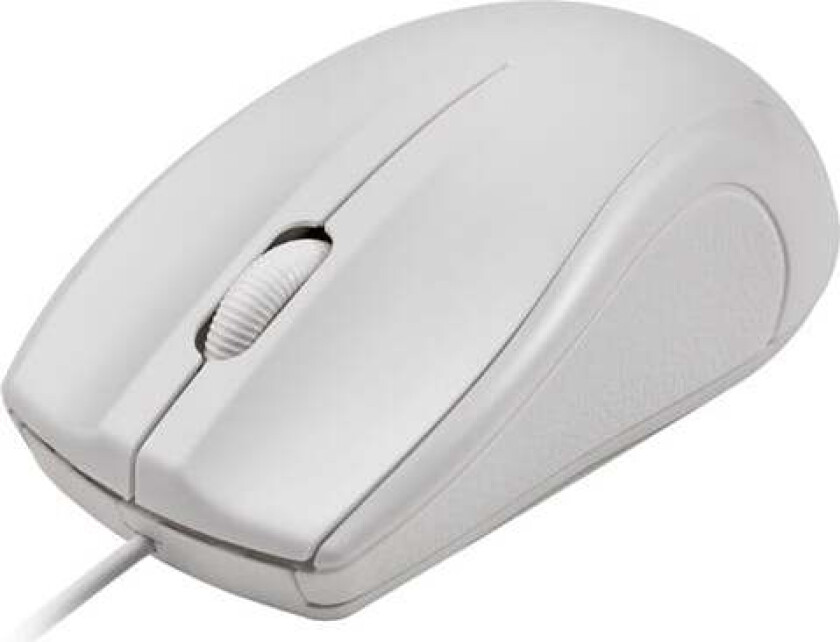 MS-711-W - mouse - USB - white - Mus - Optisk - 3 knapper - Hvit