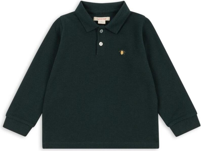 GOTS Florian Polo Med Lange Ermer Pine Grove Pine Grove 3 Y Grønn 3 år mann