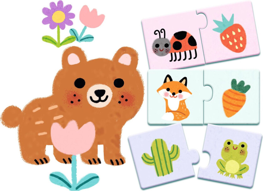 Duo Puslespill - Farger Multi Multi-Onesize Grønn One Size 2 Y+ unisex