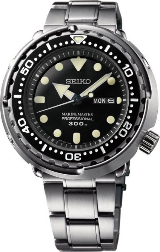 Seiko Prospex Marine Master 300M Professional SBBN031J - Kvarts - Sølv - Herreklokker - Rustfritt stål - ledd m/pin - Mineral