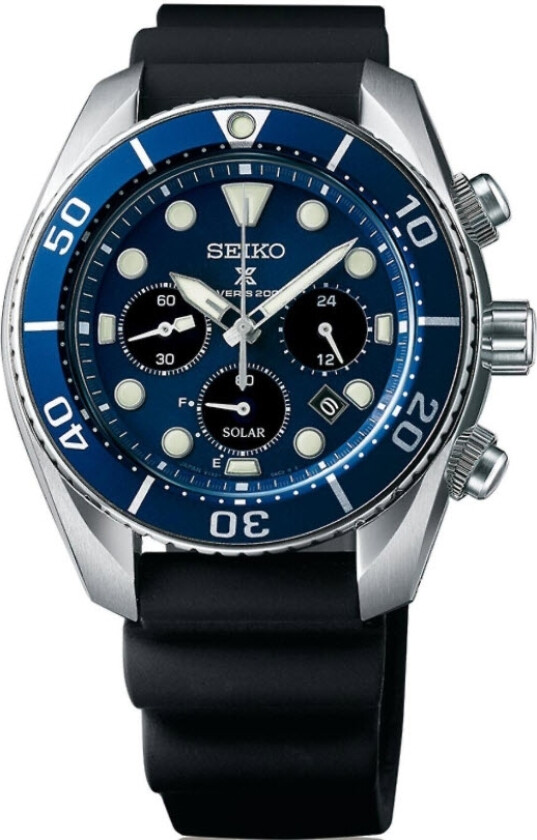 Prospex Solar Diver SSC759J1 - Kvarts - Sølv - Herreklokker - Silikon - Safir