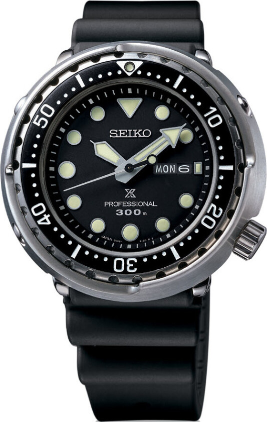 Seiko Prospex Tuna 300M Professional Diver S23629J1 - RIP - Kvarts - Sølv - Herreklokker - Silikon - Safir
