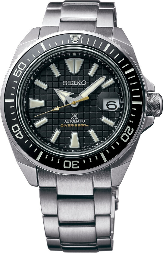 Prospex Automatic Divers Samurai SRPE35K1 - Automatisk - Sølv - Herreklokker - Rustfritt stål - ledd m/pin - Safir