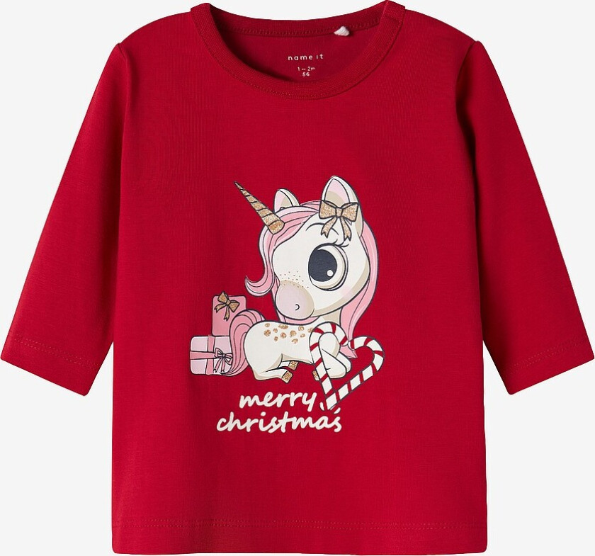 T-skjorte nbfRo LS Box - Rød