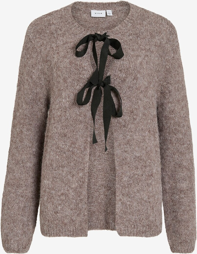 Kardigan viBows L/s Knit Cardigan/ln - Brun