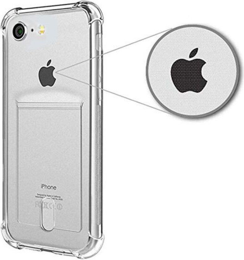 Silikondeksel med kortholder - iPhone SE 2020